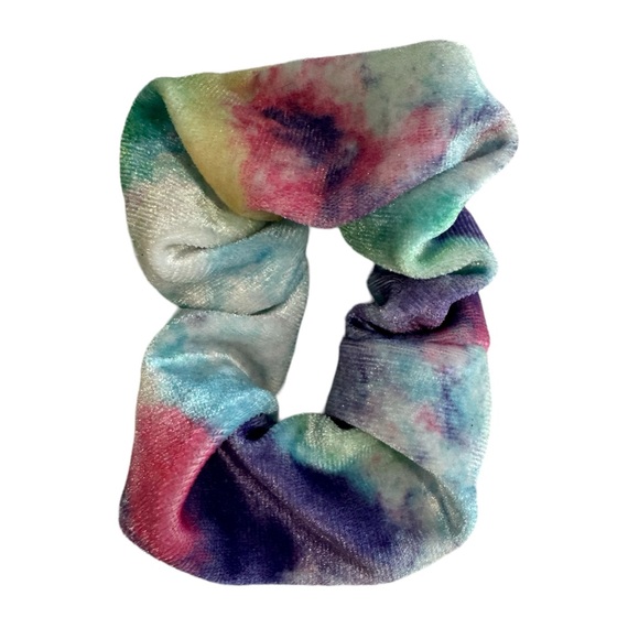 Set of 12 BRAND NEW hair ties & tie-dye velour hair scrunchie - Picture 3 of 4